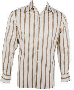 PERRY ELLIS ΠΟΥΚΑΜΙΣΟ ΛΕΥΚΟ ΜΕ ΜΠΕΖ ΡΙΓΕΣ (L) PERRY ELLIS ΠΟΥΚΑΜΙΣΟ ΛΕΥΚΟ ΜΕ ΜΠΕΖ ΡΙΓΕΣ (L)