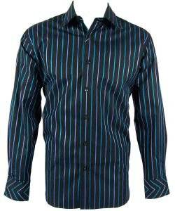 PERRY ELLIS ΠΟΥΚΑΜΙΣΟ ΡΙΓΕ ΜΑΥΡΟ-ΜΩΒ-ΤΙΡΚΟΥΑΖ (M) PERRY ELLIS ΠΟΥΚΑΜΙΣΟ ΡΙΓΕ ΜΑΥΡΟ-ΜΩΒ-ΤΙΡΚΟΥΑΖ (M)