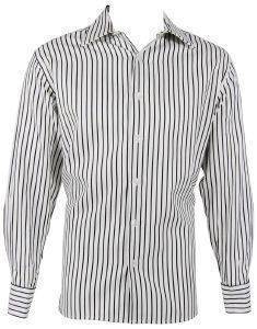 PERRY ELLIS ΠΟΥΚΑΜΙΣΟ ΡΙΓΕ ΛΕΥΚΟ-ΜΑΥΡΟ (L) PERRY ELLIS ΠΟΥΚΑΜΙΣΟ ΡΙΓΕ ΛΕΥΚΟ-ΜΑΥΡΟ (L)