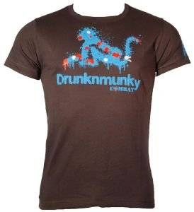 DRUNKNMUNKY COMBAT  T-SHIRT    (L)