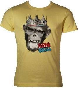 DRUNKNMUNKY KING T-SHIRT ΣΕ ΚΙΤΡΙΝΟ ΧΡΩΜΑ (M) DRUNKNMUNKY KING T-SHIRT ΣΕ ΚΙΤΡΙΝΟ ΧΡΩΜΑ (M)