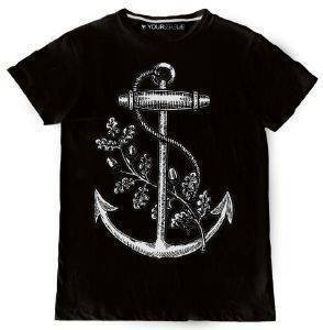 ANCHOR Τ- SHIRT YOUR EYES LIE ΜΑΥΡΟ ANCHOR Τ- SHIRT YOUR EYES LIE ΜΑΥΡΟ