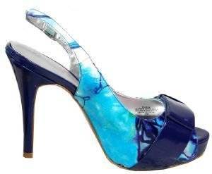 PEEP TOE TAURUS FLOWER BY PARIS HILTON ΜΠΛΕ (39) PEEP TOE TAURUS FLOWER BY PARIS HILTON ΜΠΛΕ (39)