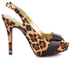PEEP TOE TAURUS LEOPARD BY PARIS HILTON (37) PEEP TOE TAURUS LEOPARD BY PARIS HILTON (37)