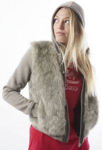 HOODIE STUSSY MINXY FLEECE ΓΚΡΙ (S) HOODIE STUSSY MINXY FLEECE ΓΚΡΙ (S)