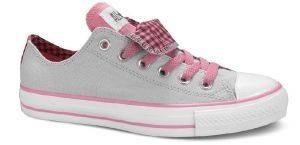 ΠΑΠΟΥΤΣΙΑ CONVERSE CHUCK TAYLOR ΓΚΡΙ-ΡΟΖ ΜΕ ΔΙΠΛΗ ΓΛΩΣΣΑ (39) ΠΑΠΟΥΤΣΙΑ CONVERSE CHUCK TAYLOR ΓΚΡΙ-ΡΟΖ ΜΕ ΔΙΠΛΗ ΓΛΩΣΣΑ (39)