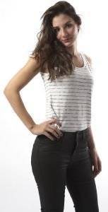 TOP ΑΜΑΝΙΚΟ STRIPE LEE ΛΕΥΚΟ ΜΑΥΡΟ (S) TOP ΑΜΑΝΙΚΟ STRIPE LEE ΛΕΥΚΟ ΜΑΥΡΟ (S)