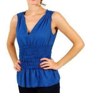 TOP DKNY SOLID DRAPEY ΜΠΛΕ ΡΟΥΑ (S) TOP DKNY SOLID DRAPEY ΜΠΛΕ ΡΟΥΑ (S)