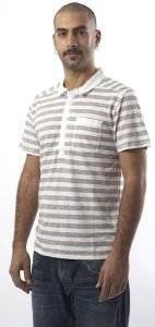 TSHIRT PRINTED STRIPE POLO DKNY �����/���� (M)