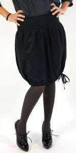 ΦΟΥΣΤΑ MIDI ΜΕΤΑΞΩΤΗ PARACHUTE DKNY ΜΑΥΡΗ (XL)