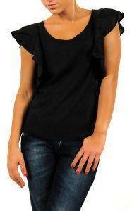 TOP DKNY V-NECK FLUTTER  (S)