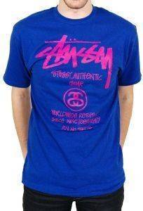 T-SHIRT STUSSY AUTHENTIC TOUR ΜΠΛΕ (L) T-SHIRT STUSSY AUTHENTIC TOUR ΜΠΛΕ (L)