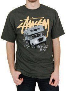 T-SHIRT STUSSY GOING CAMPING XAKI (M)