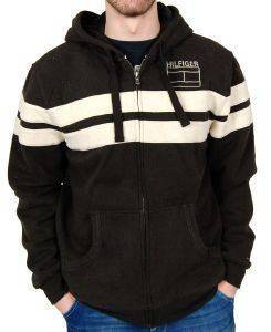 HOODIE TOMMY HILFIGER ΚΑΦΕ ΜΕ ΕΚΡΟΥ ΣΧΕΔΙΟ (M) HOODIE TOMMY HILFIGER ΚΑΦΕ ΜΕ ΕΚΡΟΥ ΣΧΕΔΙΟ (M)