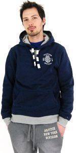 HOODIE TOMMY HILFIGER ΜΠΛΕ ΜΕ ΓΚΡΙ ΛΕΠΤΟΜΕΡΕΙΕΣ (Μ) HOODIE TOMMY HILFIGER ΜΠΛΕ ΜΕ ΓΚΡΙ ΛΕΠΤΟΜΕΡΕΙΕΣ (Μ)