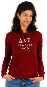 HOODIES ΚΟΛΛΕΓΙΑΚΟ ABERCROMBIE & FITCH ΜΠΟΡΝΤΩ (S) HOODIES ΚΟΛΛΕΓΙΑΚΟ ABERCROMBIE & FITCH ΜΠΟΡΝΤΩ (S)