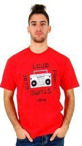 T-SHIRT STUSSY LOUD STUPID  (M)