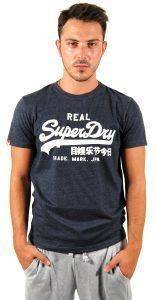 T-SHIRT BASIC VINTAGE ENTRY TEE SUPERDRY ΑΝΘΡΑΚΙ (L) T-SHIRT BASIC VINTAGE ENTRY TEE SUPERDRY ΑΝΘΡΑΚΙ (L)