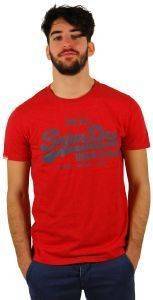 T-SHIRT BASIC VINTAGE ENTRY TEE SUPERDRY ΚΟΚΚΙΝΟ (XL) T-SHIRT BASIC VINTAGE ENTRY TEE SUPERDRY ΚΟΚΚΙΝΟ (XL)