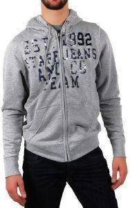 HOODIE ΜΕ ΦΕΡΜΟΥΑΡ STAFF JEANS DENNIS ΓΚΡΙ (S) HOODIE ΜΕ ΦΕΡΜΟΥΑΡ STAFF JEANS DENNIS ΓΚΡΙ (S)