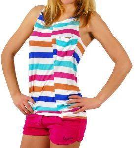TOP RAGWEAR GAIA ΛΕΥΚΟ ΜΕ ΠΟΛΥΧΡΩΜΕΣ ΡΙΓΕΣ (XS) TOP RAGWEAR GAIA ΛΕΥΚΟ ΜΕ ΠΟΛΥΧΡΩΜΕΣ ΡΙΓΕΣ (XS)