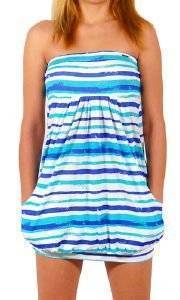 ΦΟΡΕΜΑ STRAPLESS RAGWEAR SCENE ΛΕΥΚΟ ΡΙΓΕ ΜΠΛΕ ΤΥΡΚΟΥΑΖ (S) ΦΟΡΕΜΑ STRAPLESS RAGWEAR SCENE ΛΕΥΚΟ ΡΙΓΕ ΜΠΛΕ ΤΥΡΚΟΥΑΖ (S)