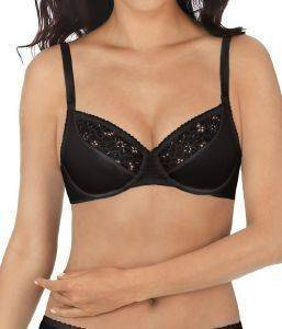 ΣΟΥΤΙΕΝ TRIUMPH COTTON LACE COMFORT W ΜΑΥΡΟ (95E) ΣΟΥΤΙΕΝ TRIUMPH COTTON LACE COMFORT W ΜΑΥΡΟ (95E)