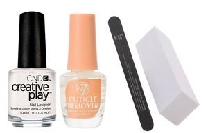 ΣΕΤ ΒΕΡΝΙΚΙ ΝΥΧΙΩΝ CND CREATIVE PLAY 13.6ML ΛΕΥΚΟ + ΛΙΜΑ + BUFFER + CUTICLE REMOVER ΣΕΤ ΒΕΡΝΙΚΙ ΝΥΧΙΩΝ CND CREATIVE PLAY 13.6ML ΛΕΥΚΟ + ΛΙΜΑ + BUFFER + CUTICLE REMOVER