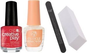 ΣΕΤ ΒΕΡΝΙΚΙ ΝΥΧΙΩΝ CND CREATIVE PLAY 13.6ML ΚΟΚΚΙΝΟ + ΛΙΜΑ + BUFFER + CUTICLE REMOVER ΣΕΤ ΒΕΡΝΙΚΙ ΝΥΧΙΩΝ CND CREATIVE PLAY 13.6ML ΚΟΚΚΙΝΟ + ΛΙΜΑ + BUFFER + CUTICLE REMOVER
