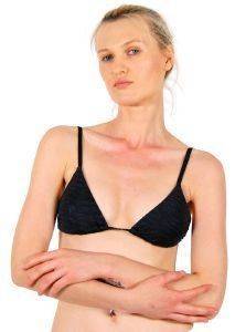 BIKINI TOP F.X. MONTERO CROCOA ΤΡΙΓΩΝΑΚΙ ΜΑΥΡΟ (38B) BIKINI TOP F.X. MONTERO CROCOA ΤΡΙΓΩΝΑΚΙ ΜΑΥΡΟ (38B)
