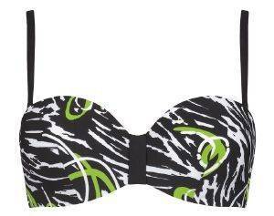 BIKINI TOP SLOGGI SWIM BLACK ZEBRA CTOWP  (40C)