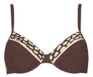 BIKINI TOP SLOGGI SWIM BROWN ETHNO CTOW ���� (42C)