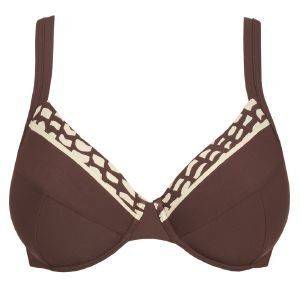 BIKINI TOP SLOGGI SWIM BROWN ETHNO CTOW BIG ΚΑΦΕ (40E) BIKINI TOP SLOGGI SWIM BROWN ETHNO CTOW BIG ΚΑΦΕ (40E)