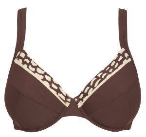 BIKINI TOP SLOGGI SWIM BROWN ETHNO CTOW BIG  (42E)