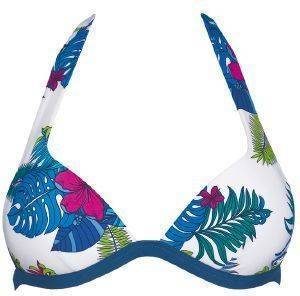 BIKINI TOP SLOGGI SWIM BLUE LEAVES CTOU  (36)