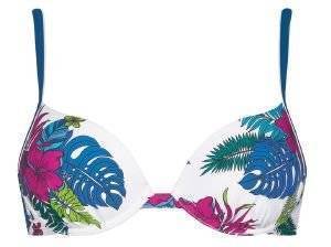 BIKINI TOP SLOGGI SWIM BLUE LEAVES CTOWP 03 ���� (36C)