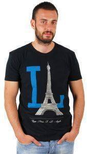 T-SHIRT TWO ANGLE FROM PARIS TO LA ΜΑΥΡΟ (L) T-SHIRT TWO ANGLE FROM PARIS TO LA ΜΑΥΡΟ (L)