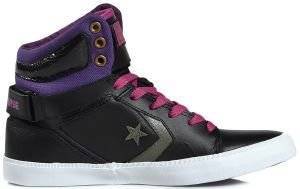  CONVERSE ALL STAR AS 12 MID LEATHER BLACK/GRAPE (EUR:36)