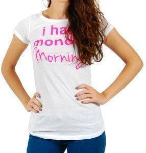 T-SHIRT ALCOTT I HATE MONDAY MORNINGS ΛΕΥΚΟ (L) T-SHIRT ALCOTT I HATE MONDAY MORNINGS ΛΕΥΚΟ (L)