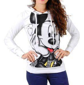 HOODIE ALCOTT MICKEY DISNEY ΛΕΥΚΟ (L) HOODIE ALCOTT MICKEY DISNEY ΛΕΥΚΟ (L)