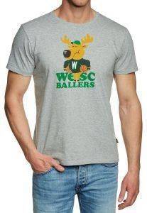 T-SHIRT WESC COACH ΜΕ ΣΤΑΜΠΑ ΤΑΡΑΝΔΟ ΓΚΡΙ ΜΕΛΑΝΖΕ (L) T-SHIRT WESC COACH ΜΕ ΣΤΑΜΠΑ ΤΑΡΑΝΔΟ ΓΚΡΙ ΜΕΛΑΝΖΕ (L)