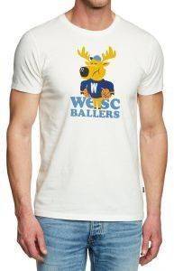 T-SHIRT WESC COACH ΜΕ ΣΤΑΜΠΑ ΤΑΡΑΝΔΟ ΛΕΥΚΟ (L) T-SHIRT WESC COACH ΜΕ ΣΤΑΜΠΑ ΤΑΡΑΝΔΟ ΛΕΥΚΟ (L)
