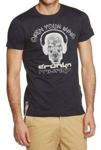 T-SHIRT DRUNKNMUNKY CRANIUM ΜΑΥΡΟ (L) T-SHIRT DRUNKNMUNKY CRANIUM ΜΑΥΡΟ (L)