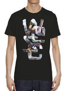 T-SHIRT WESC WORLD TOUR OVERLAY ����� (L)