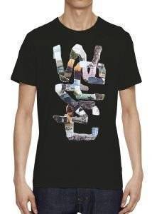 T-SHIRT WESC WORLD TOUR OVERLAY ����� (XXL)