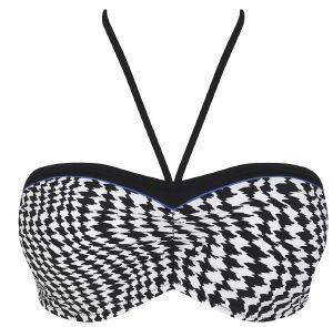 BIKINI TOP SLOGGI SWIM BLACK PEPITA CTOW 02 BIG ����� (40E)