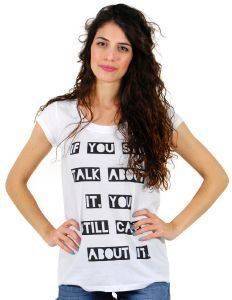 T-SHIRT HELMI ΜΕ ΣΤΑΜΠΑ ΛΕΥΚΟ (L) T-SHIRT HELMI ΜΕ ΣΤΑΜΠΑ ΛΕΥΚΟ (L)