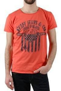 T-SHIRT STAFF JEANS ZANE ΣΚΟΥΡΟ ΠΟΡΤΟΚΑΛI (XL) T-SHIRT STAFF JEANS ZANE ΣΚΟΥΡΟ ΠΟΡΤΟΚΑΛI (XL)