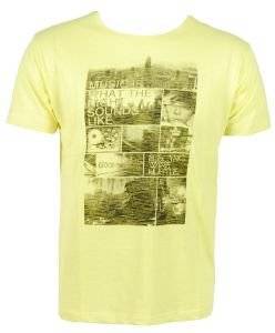 T-SHIRT STOMP ΜΕ ΣΤΑΜΠΑ MUSIC ΚΙΤΡΙΝΟ (L) T-SHIRT STOMP ΜΕ ΣΤΑΜΠΑ MUSIC ΚΙΤΡΙΝΟ (L)