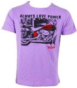 T-SHIRT STOMP ΜΕ ΣΤΑΜΠΑ ΜΗΧΑΝΗ ΜΩΒ (XL) T-SHIRT STOMP ΜΕ ΣΤΑΜΠΑ ΜΗΧΑΝΗ ΜΩΒ (XL)